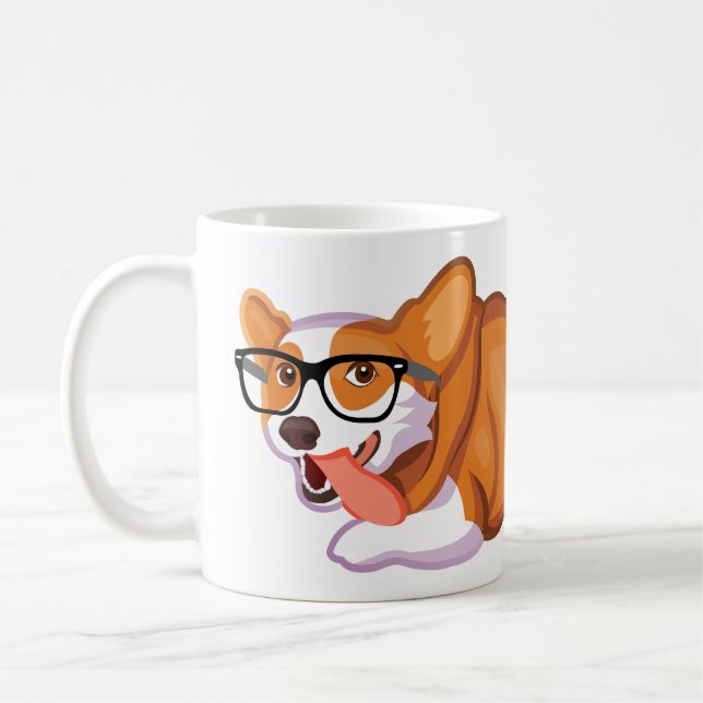 Taza De Café El Corgi Sploot (Izquierda)