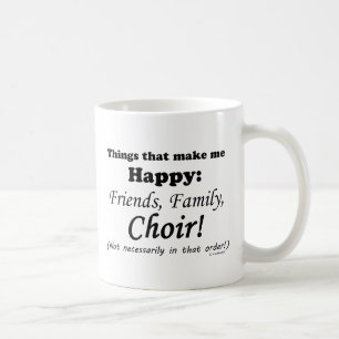 Taza De Café El coro me hace feliz