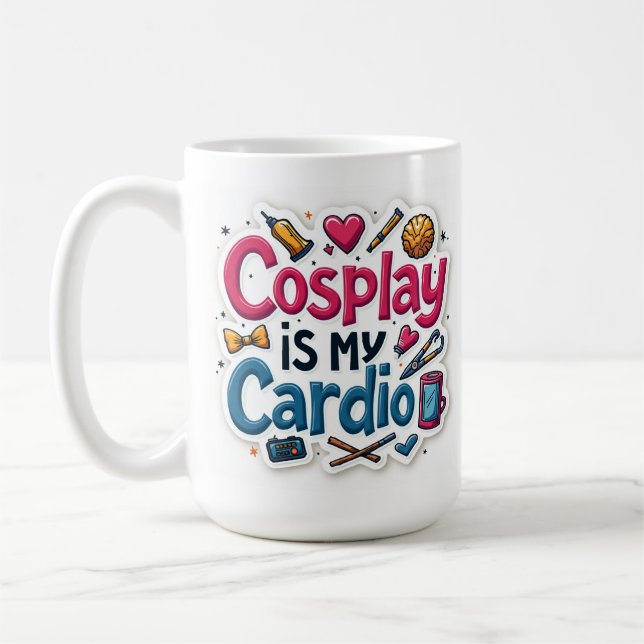 Taza De Café El Cosplay Es Mi Cardio (Izquierda)