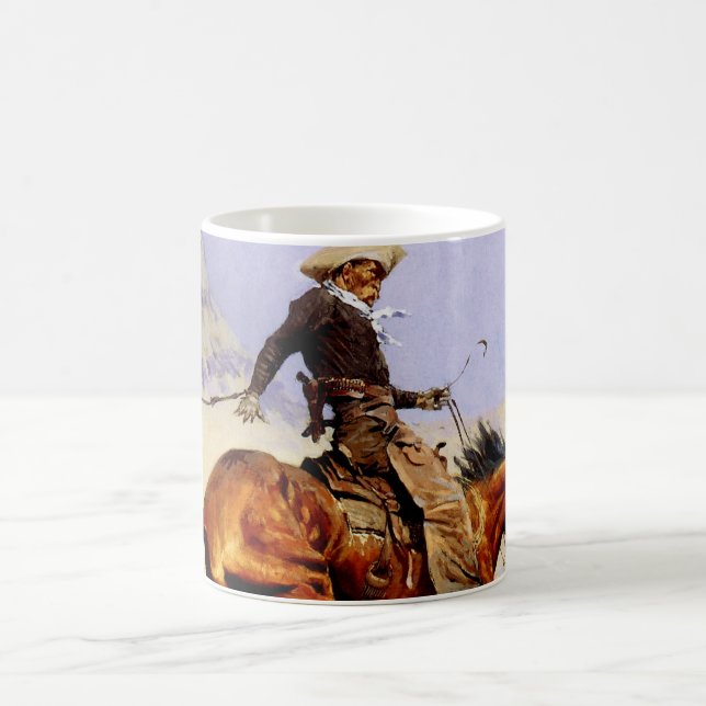 Taza De Café El Cowboy de Remington, militar de caballería de é (Centro)