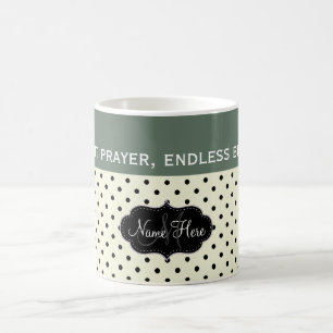 Taza De Café El Cristo en la oración constante de nosotros bend