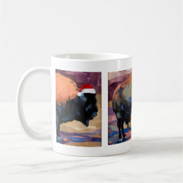 Taza De Café El cruzado del bisonte del navidad