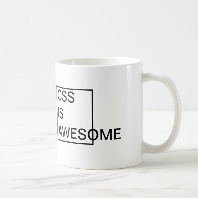 Taza De Café El CSS barato es un MUG INCREÍBLE (Derecha)