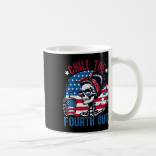 Taza De Café El Cuarto Skeleton Gracioso 4 De Julio Patrioti