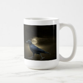 Taza De Café El cuervo camina a la luz de la luna