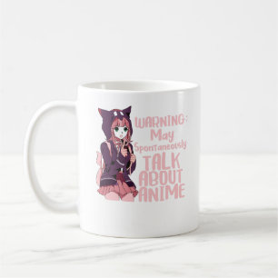 Taza De Café El cuidado puede hablar espontáneamente de animad