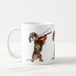 Taza De Café El Dachshund Con Cabina De Cabina