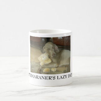 TAZA DE CAFÉ EL DAYZ PEREZOSO DE WEIMARANER