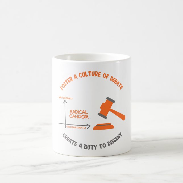 Taza De Café El deber del candor radical para disentir a Mug (Centro)
