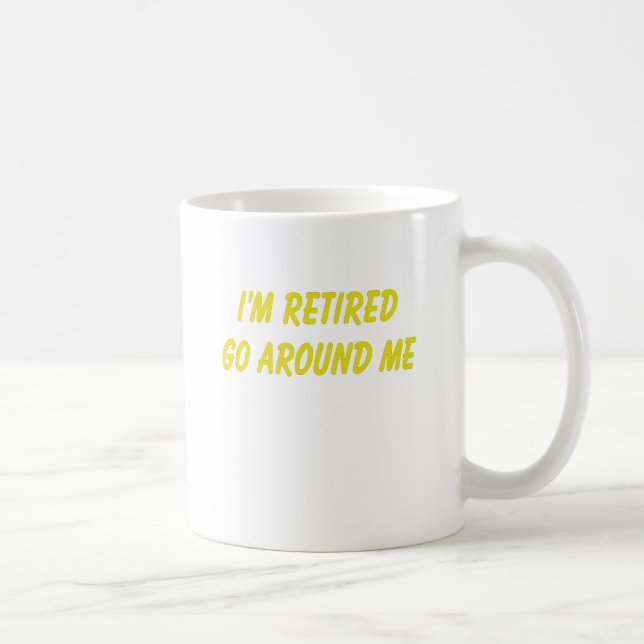 Taza De Café El decir divertido del retiro (Derecha)
