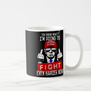 Taza De Café El dedo medio de Donald Trump se cae a favor de la