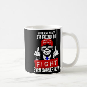 Taza De Café El dedo medio de Donald Trump se cae a favor de la