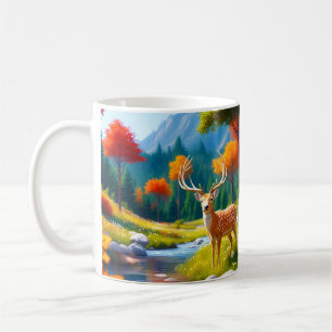 Taza De Café El Deer Dorado en el bosque 987679