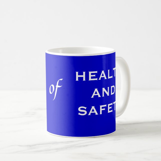 Taza De Café Él del chiste para hombre divertido de salud y de (Anverso derecho)