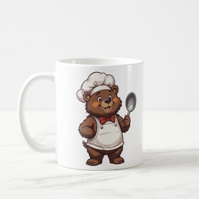 Taza De Café El Delicioso Chef en Acción (Izquierda)