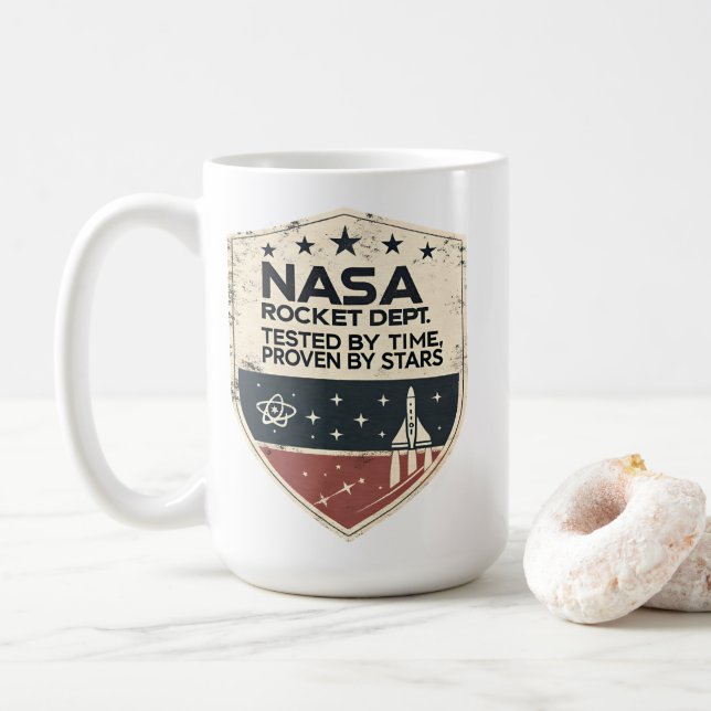 Taza De Café El departamento de cohetes de la NASA probado por  (Con donut)