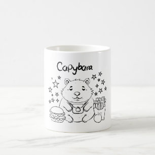 Taza De Café El descanso para el almuerzo en el capibara