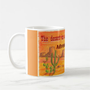 Taza De Café El desierto está llamando personalizado el paisaje