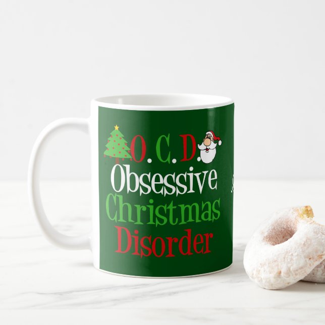 Taza De Café El desorden obsesivo de los Navidades (Con donut)