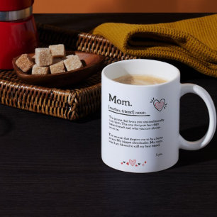 Taza De Café El día de la madre, el diccionario de amor