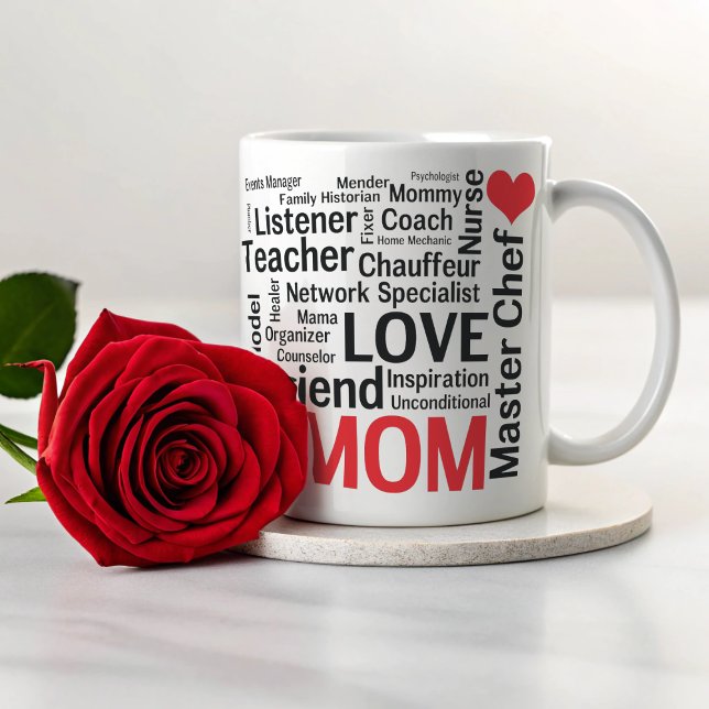 Taza De Café El día de la madre: una increíble supermamá multit (Subido por el creador)