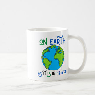 Taza De Café El Día De La Tierra Como Está En El Planeta Dios D