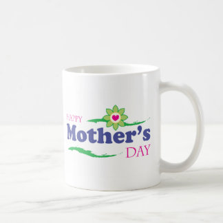 Taza De Café El día de madre - corazón de la flor