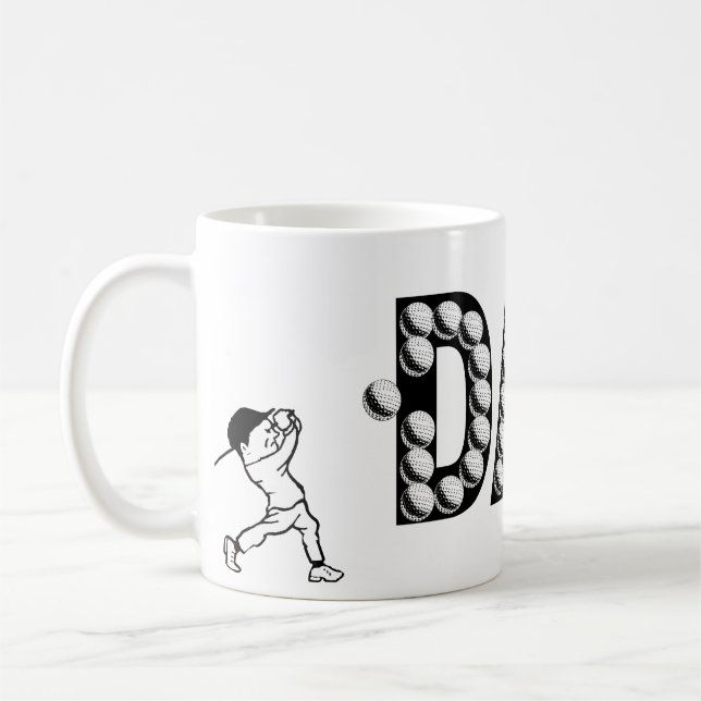 Taza De Café El día de padre del papá del golf (Izquierda)