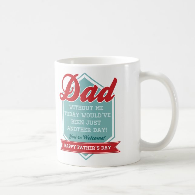 Taza De Café El día de padre divertido (Derecha)