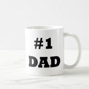 Taza De Café El día de padre feliz - numere a 1 papá - papá 