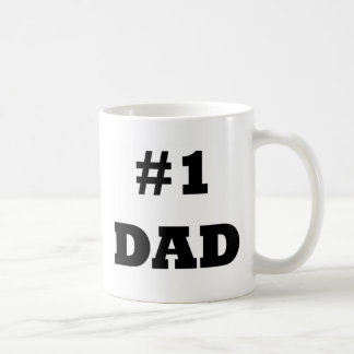 Taza De Café El día de padre feliz - numere a 1 papá - papá #1