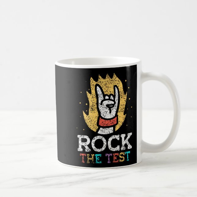 Taza De Café El día de prueba del examen de prueba de puntuació (Derecha)