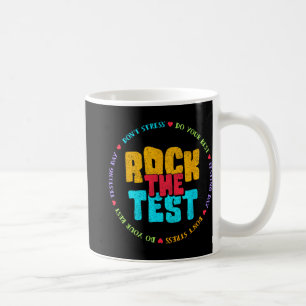 Taza De Café El día de prueba del profesor retro Motivacional S
