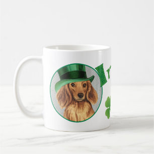 Taza De Café El día de San Patricio, duradero Dachshund