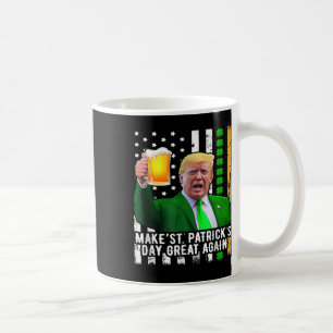 Taza De Café El Día de San Patricio es genial otra vez, Trump 1