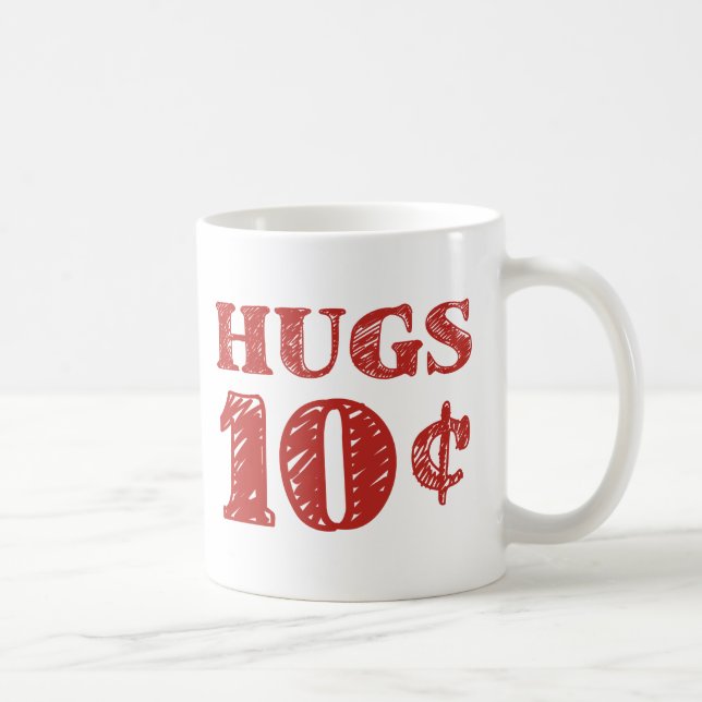 Taza De Café El día de San Valentín abraza 10 centavos (Derecha)