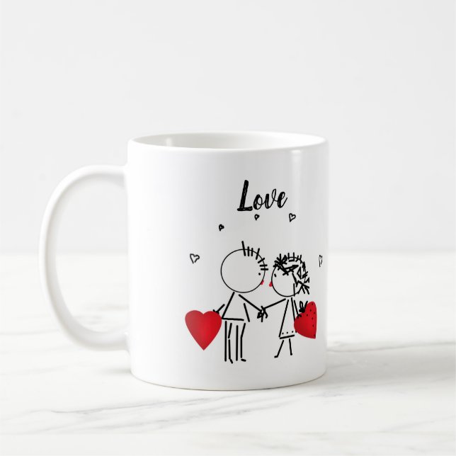 Taza De Café El día de San Valentín amor vacaciones engageme pe (Izquierda)