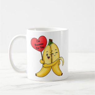 Taza De Café El día de San Valentín bananero