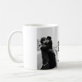 Taza De Café El día de San Valentín blanco y negro