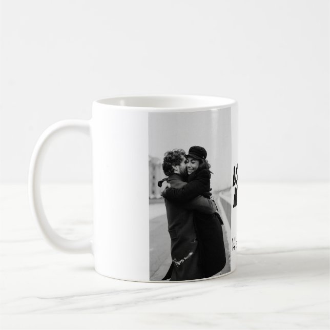 Taza De Café El día de San Valentín blanco y negro (Izquierda)