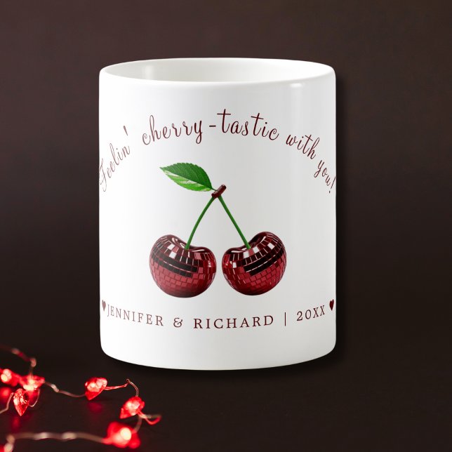 Taza De Café El día de San Valentín Cherry-Tastic Mug (Cherry-Tastic Valentine's Day Mug)