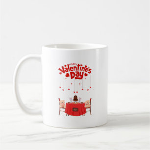 Taza De Café El día de San Valentín Corazón Cute Dulces Osos de