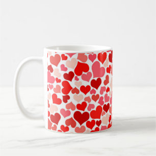 Taza De Café El día de San Valentín - corazones