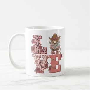 Taza De Café El día de San Valentín Cowboy Gnome