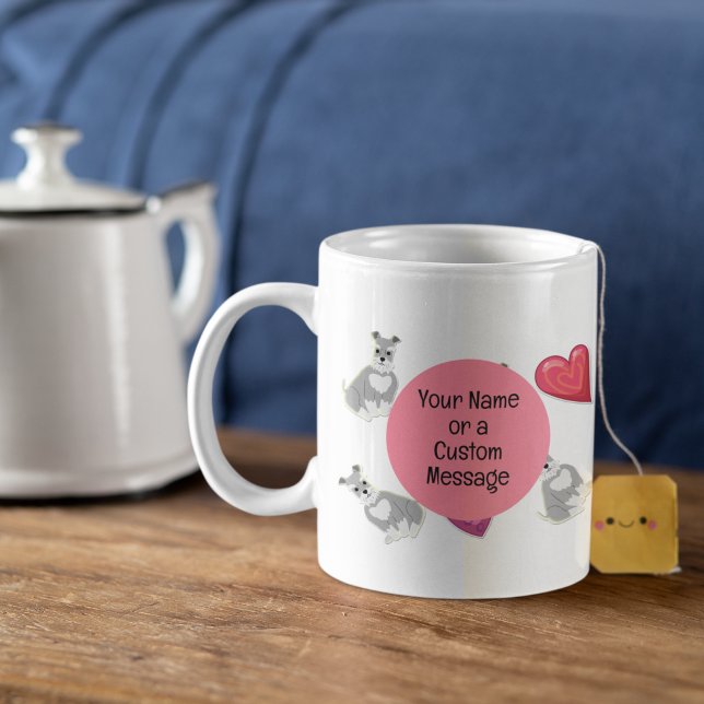 Taza De Café El día de San Valentín Cute Miniatura Schnauzer Ma (Subido por el creador)