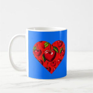Taza De Café El día de San Valentín de Cherry Hearts