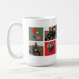 Taza De Café El día de San Valentín de Collage de fotos de pare