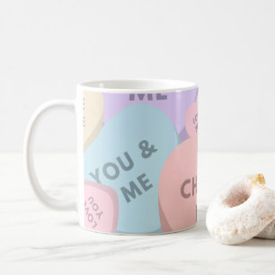 Taza De Café El día de San Valentín de Corazones de Candy Cute