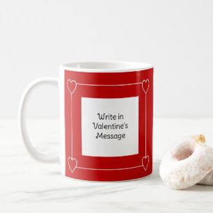 Taza De Café El día de San Valentín de corazones simples Añadir