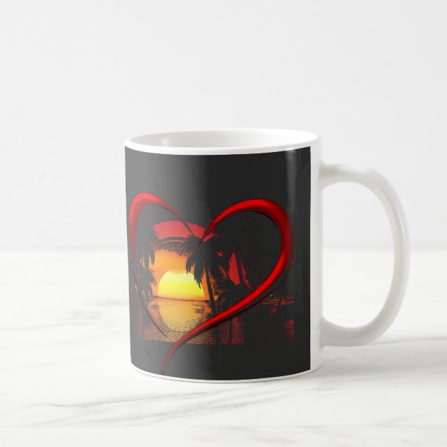 Taza De Café El día de San Valentín de corte (Derecha)